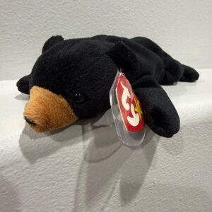 Ty Black and Brown Bear Plush - Blackie